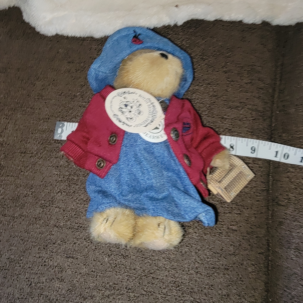 Boyds Bears Blue and Red Teddy Bear
